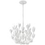 3_Hinkley Flora 20" Wide Plaster White Flower Chandelier more views