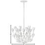 Hinkley Flora 20" Wide Plaster White Flower Chandelier