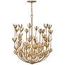 2_Hinkley Flora 26.25" Wide Burnished Gold Flower Chandelier more views