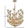 3_Hinkley Flora 26.25" Wide Burnished Gold Flower Chandelier more views