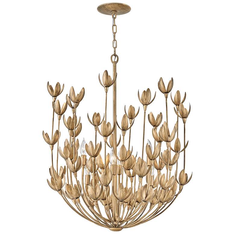 Image 4 Hinkley Flora 26.25" Wide Burnished Gold Flower Chandelier more views