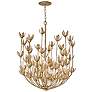 4_Hinkley Flora 26.25" Wide Burnished Gold Flower Chandelier more views