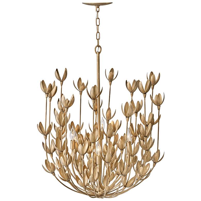Image 5 Hinkley Flora 26.25" Wide Burnished Gold Flower Chandelier more views