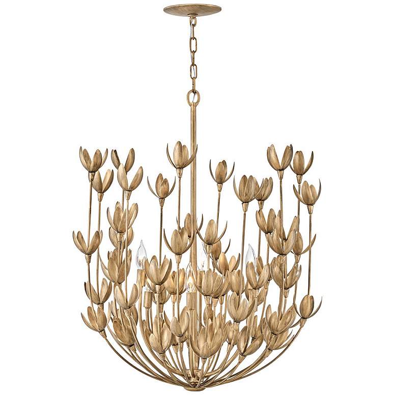 Image 6 Hinkley Flora 26.25" Wide Burnished Gold Flower Chandelier more views