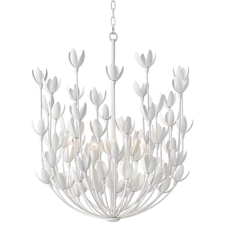 Image 3 Hinkley Flora 26 1/4" Wide Textured Plaster 6-Light Chandelier