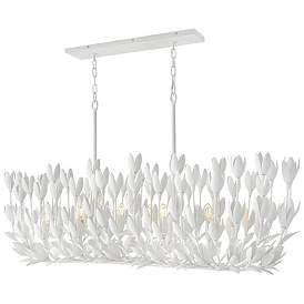 Image1 of Hinkley Flora 60" Wide Textured Plaster Linear Chandelier