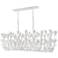 Hinkley Flora 60" Wide Textured Plaster Linear Chandelier