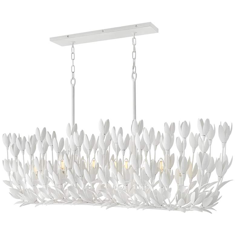 Image 2 Hinkley Flora 60" Wide Textured Plaster Linear Chandelier more views