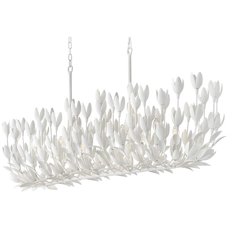 Image 3 Hinkley Flora 60" Wide Textured Plaster Linear Chandelier more views