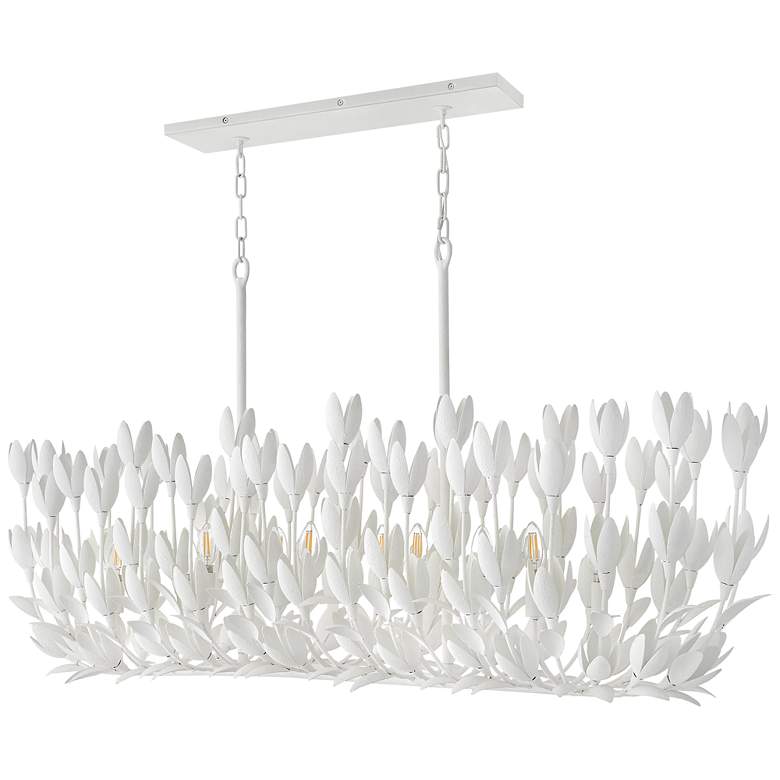 Image 4 Hinkley Flora 60" Wide Textured Plaster Linear Chandelier more views