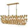1_Hinkley Flora 60"W Burnished Gold 10-Light Linear Chandelier