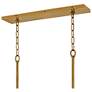 Hinkley Flora 60"W Burnished Gold 10-Light Linear Chandelier