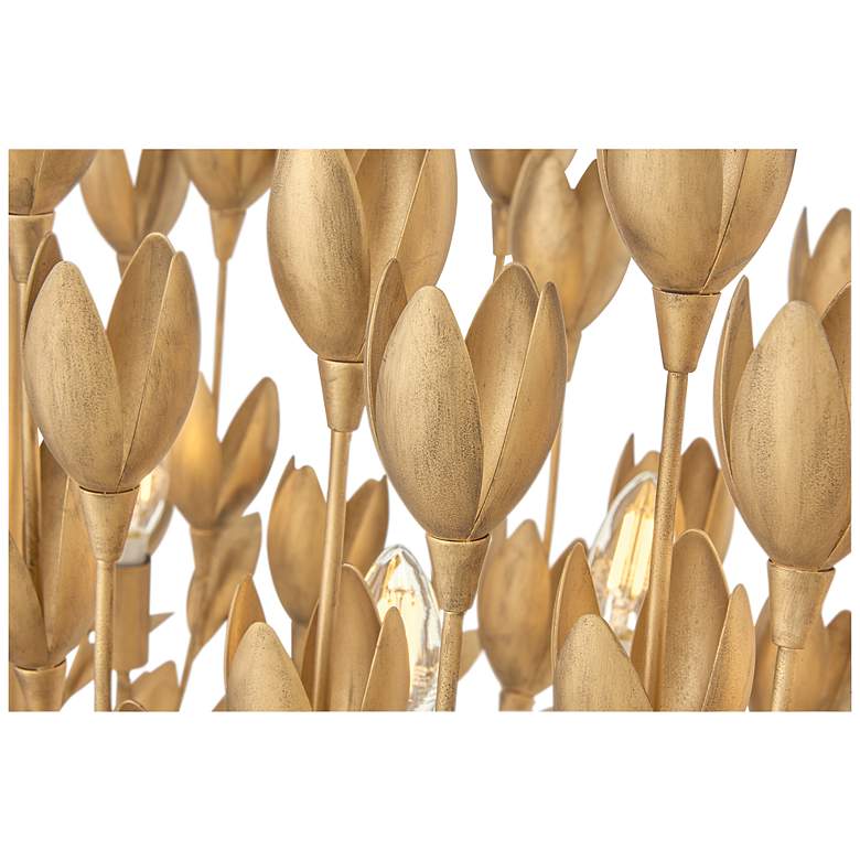Image 5 Hinkley Flora 60"W Burnished Gold 10-Light Linear Chandelier more views