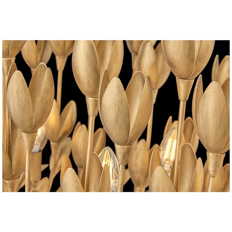 Image 6 Hinkley Flora 60"W Burnished Gold 10-Light Linear Chandelier more views