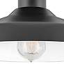 Hinkley Forge 12" Wide Black Outdoor Ceiling Light