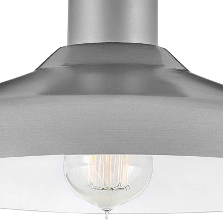 Image 2 Hinkley Forge 12" Wide Composite Aluminum Finish Outdoor Ceiling Light more views