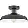 Hinkley Forge 12" Wide Composite Black Outdoor Ceiling Light