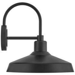 Hinkley Forge 16 1/2&quot; High Black Dark Sky Outdoor Wall Light
