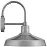 1_Hinkley Forge 16 1/2" High Brushed Aluminum Outdoor Barn Wall Light