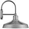 Hinkley Forge 16 1/2" High Brushed Aluminum Outdoor Barn Wall Light