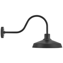 Hinkley Forge 17 1/2&quot; High Black Outdoor Barn Wall Light