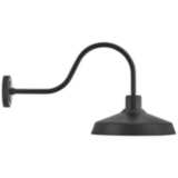 Hinkley Forge 17 1/2&quot; High Black Outdoor Wall Light
