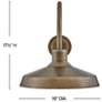 3_Hinkley Forge 17 1/2" High Burnished Bronze Outdoor Barn Wall Light more views