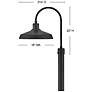 3_Hinkley Forge 22" High Black LED Outdoor Post Top-Pier Mount Light more views