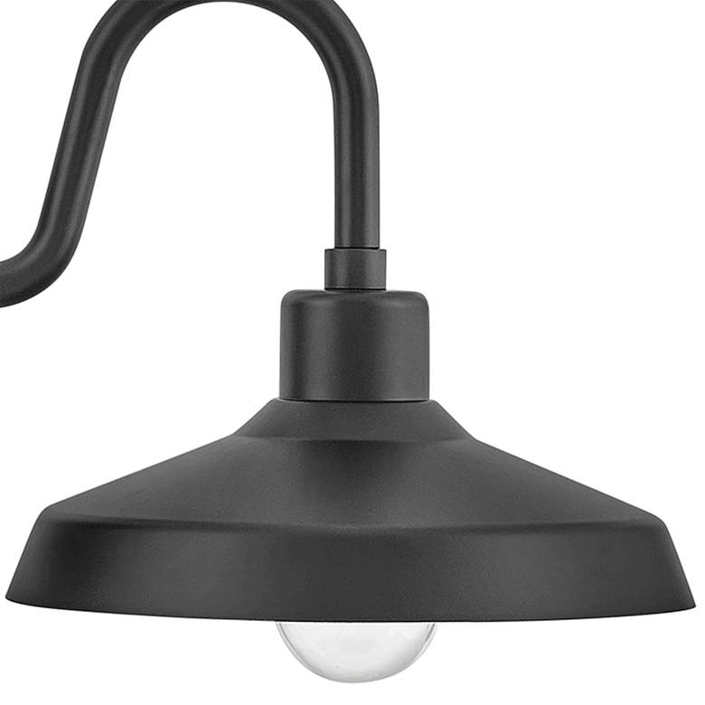 Image 4 Hinkley Forge 9" High Industrial Black Outdoor Barn Wall Light more views