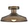Hinkley Forge Forge 12" Wide Burnished Bronze Outdoor Ceiling Light