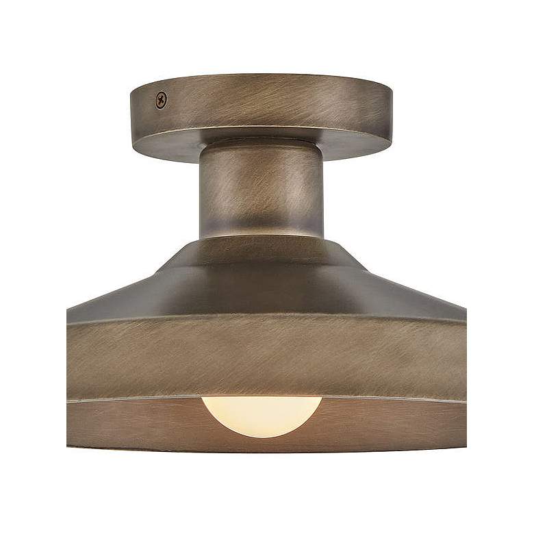 Image 2 Hinkley Forge Forge 12" Wide Burnished Bronze Outdoor Ceiling Light more views