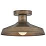 2_Hinkley Forge Forge 12" Wide Burnished Bronze Outdoor Ceiling Light more views