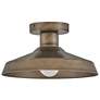 4_Hinkley Forge Forge 12" Wide Burnished Bronze Outdoor Ceiling Light more views