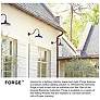 7_Hinkley Forge Forge 12" Wide Burnished Bronze Outdoor Ceiling Light more views