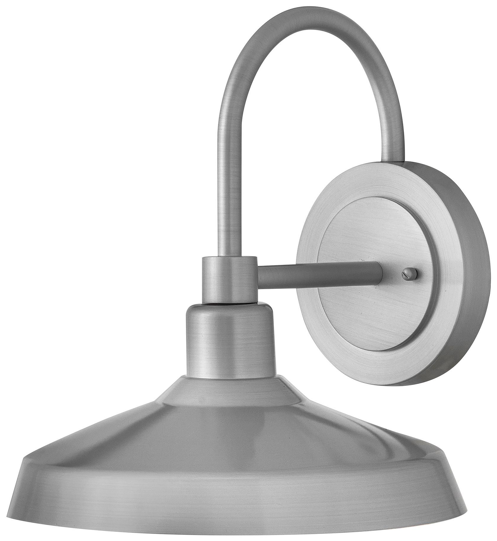 Hinkley Forge Medium Wall Barn Light 13.25" Antique Brushed Aluminum