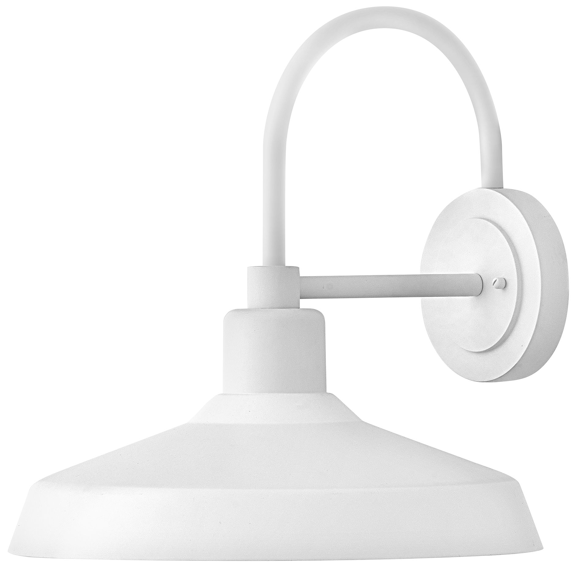 Hinkley Forge Outdoor Large Wall Mount Barn Light 16.5" Textured White