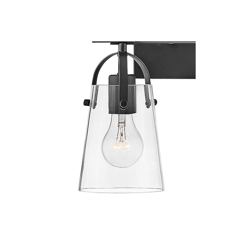 Image 2 Hinkley Foster 10 3/4" High Black 2-Light Wall Sconce more views