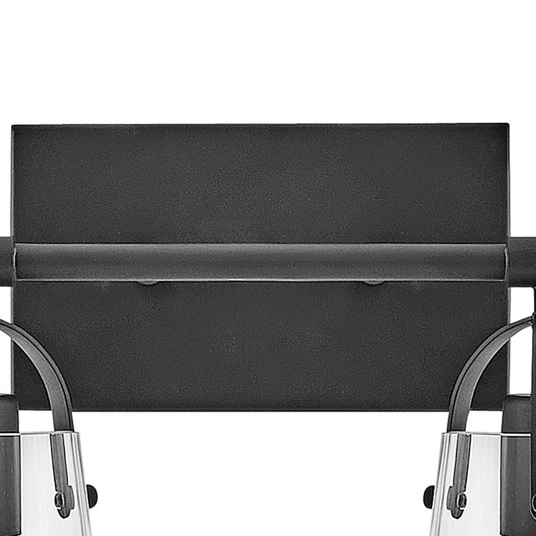 Image 3 Hinkley Foster 10 3/4" High Black 2-Light Wall Sconce more views