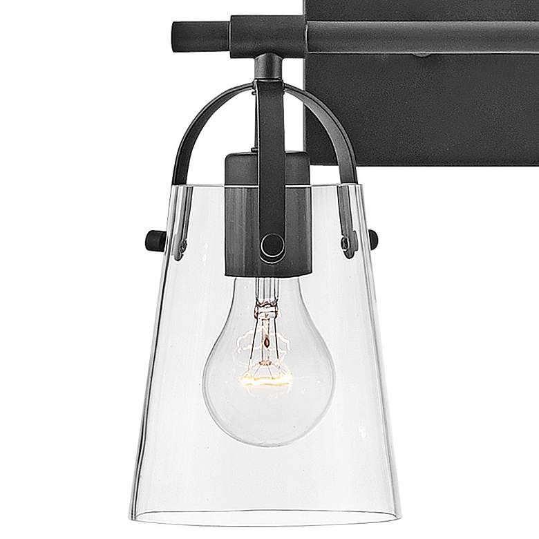 Image 4 Hinkley Foster 10 3/4" High Black 2-Light Wall Sconce more views