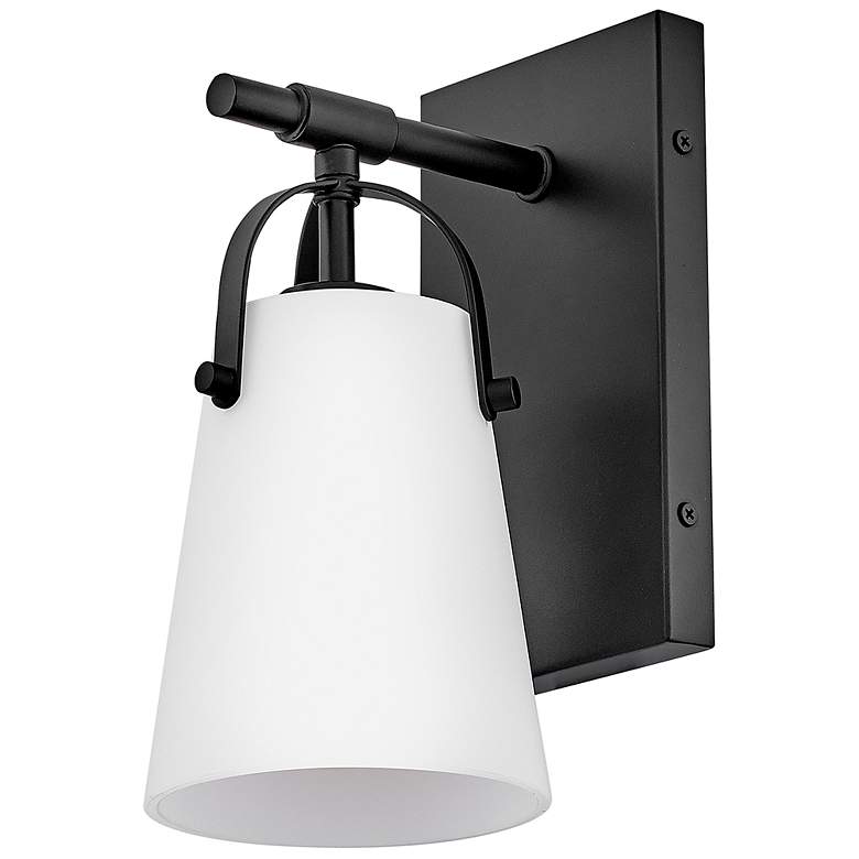 Image 6 Hinkley Foster 10" High Black Wall Sconce more views