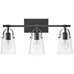 Hinkley Foster 22 3/4" Wide Black 3-Light Bath Vanity Light