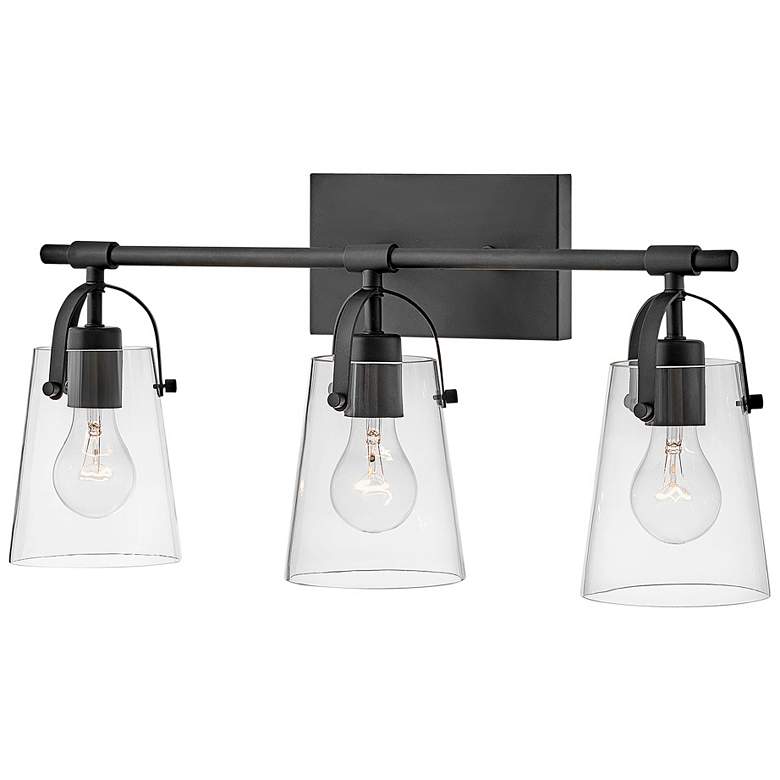 Image 7 Hinkley Foster 22 3/4" Wide Black 3-Light Bath Vanity Light more views