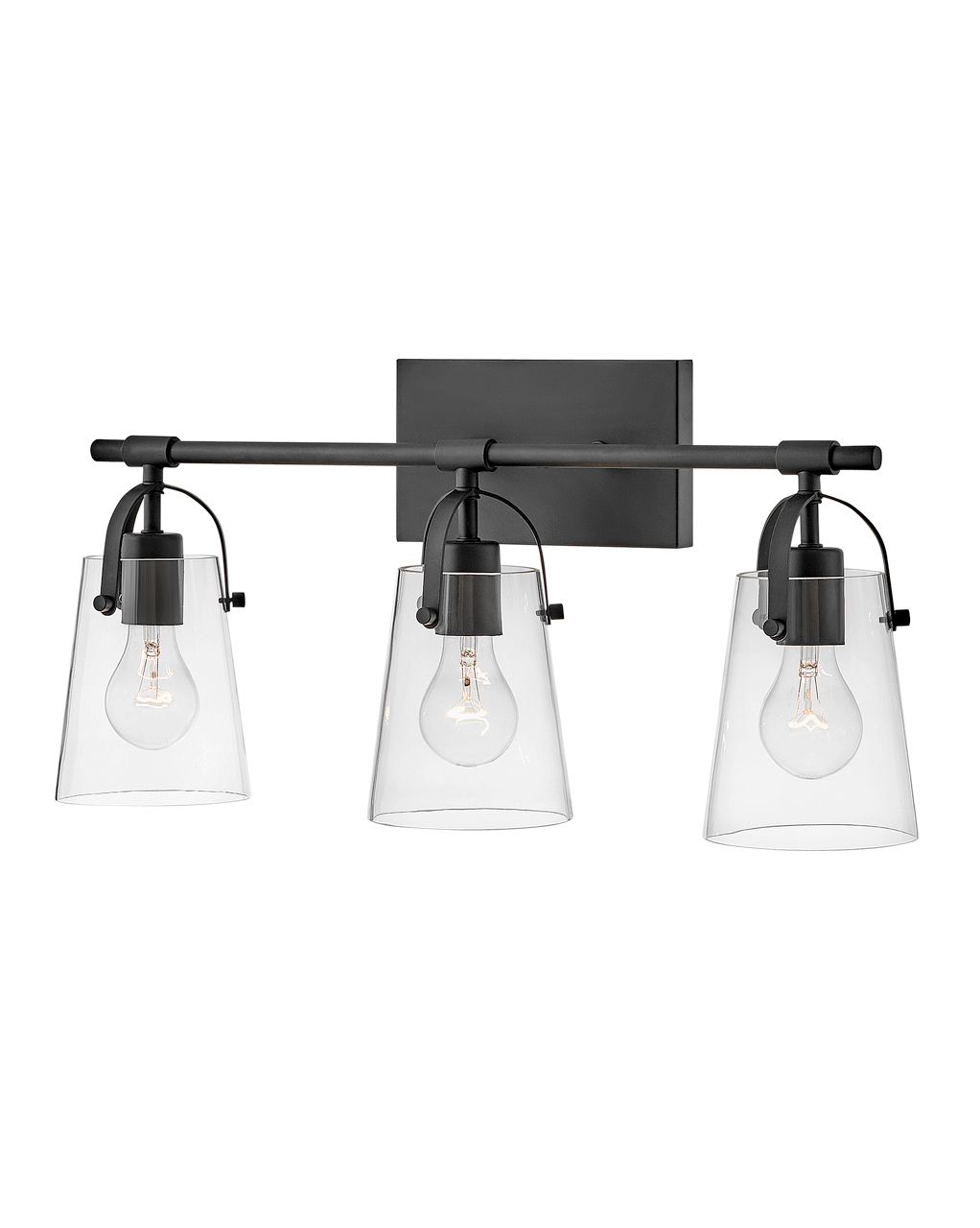 Hinkley Foster 22 3/4" Wide Black 3-Light Bath Vanity Light