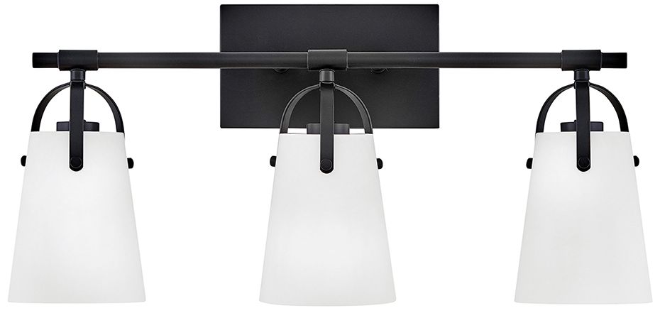 Hinkley Foster 22 3/4" Wide Black 3-Light Vanity Bath Light