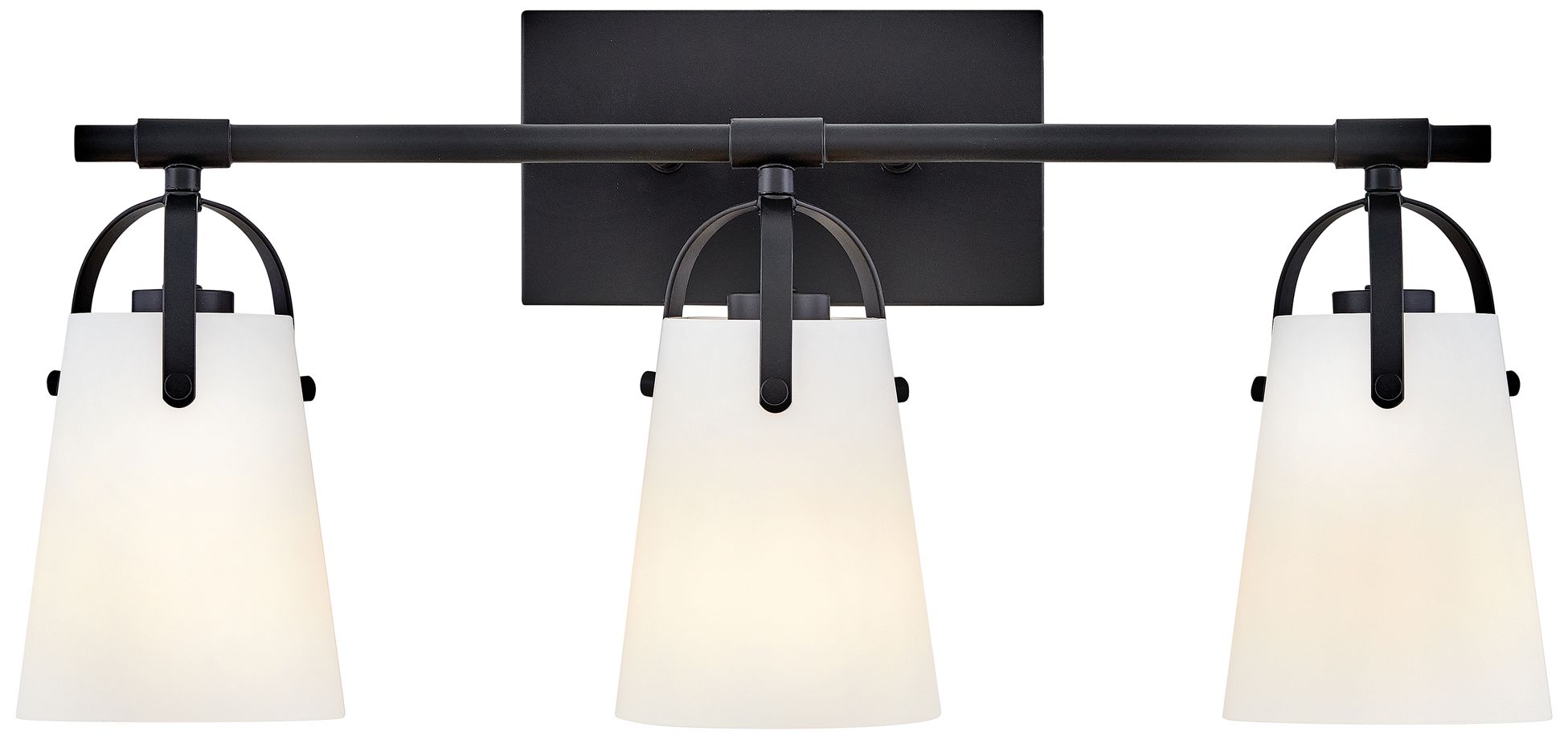 Image 2 Hinkley Foster 22 3/4" Wide Black 3-Light Vanity Bath Light more views