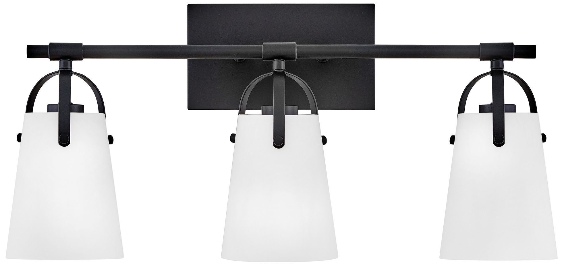 Image 4 Hinkley Foster 22 3/4" Wide Black 3-Light Vanity Bath Light more views