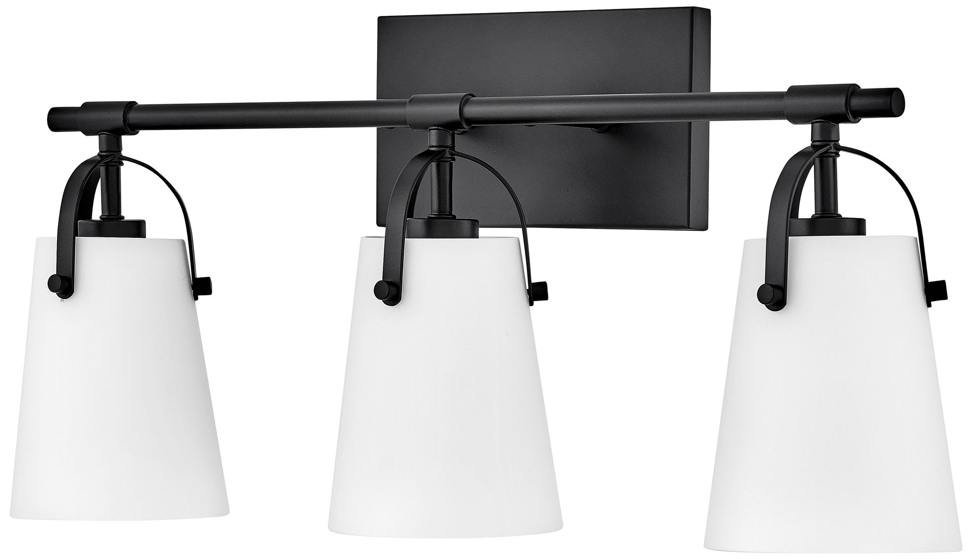 Image 6 Hinkley Foster 22 3/4" Wide Black 3-Light Vanity Bath Light more views