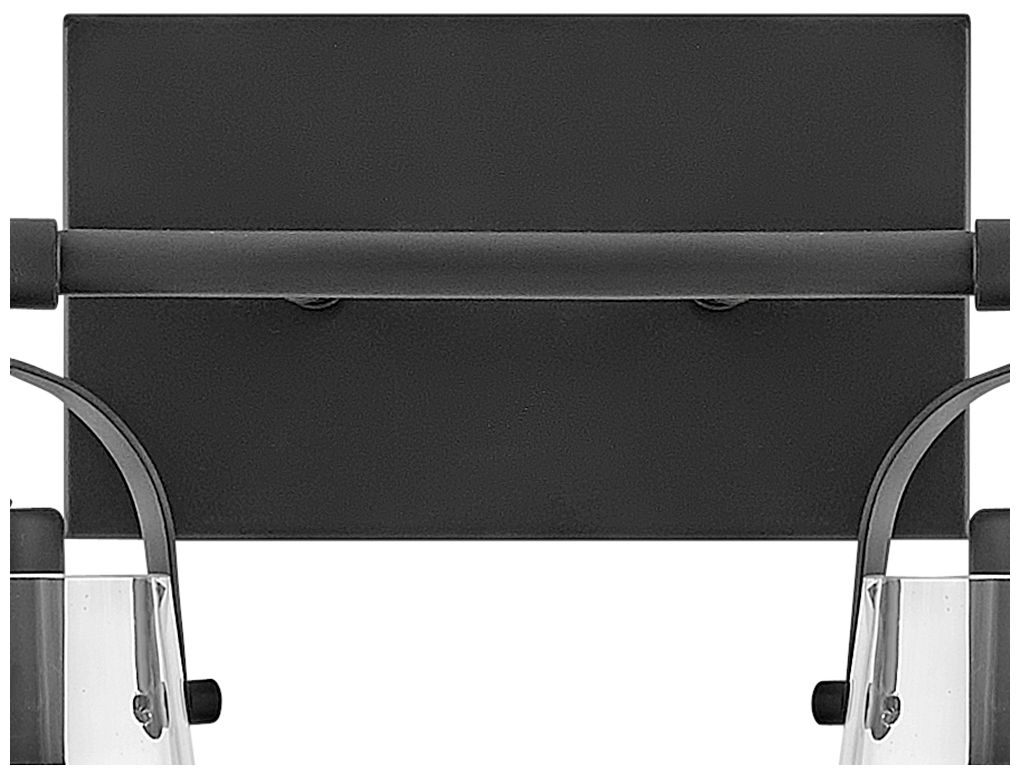 Hinkley Foster 32" Wide 4-Light Black Clear Glass Vanity Bath Light