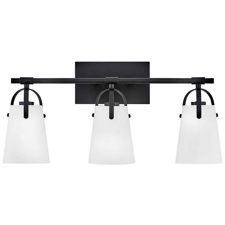 Image 1 Hinkley Foster Medium Three Light Vanity Black