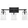 Hinkley Foster Medium Three Light Vanity Black